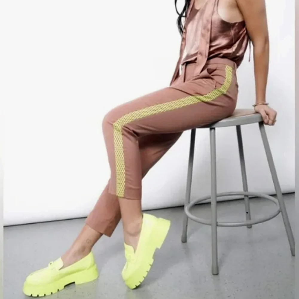 Wildfang Empower Colorblock Crop Pants - Picture 1 of 9